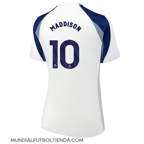 Camiseta Tottenham Hotspur James Maddison #10 Primera Equipación Replica 2025-26 para mujer mangas cortas